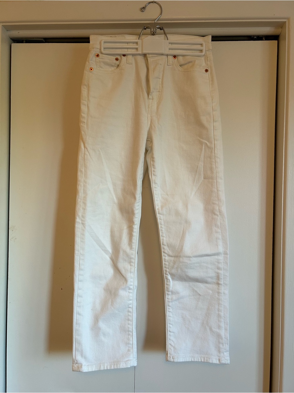 Levi's Women's Straight White Jeans